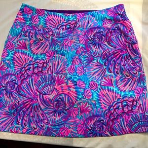 Lilly Pulitzer Luxletic Skort skirt with shorts size 6 like new
